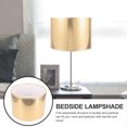 thumbnail image 3 of OULII Golden Modern Cloth Oval Lampshade for Table Lamps Easy Install Durable Decorative Home Use, 3 of 7