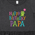 thumbnail image 4 of Inktastic Happy Birthday Papa Girls Toddler Dress, 4 of 5