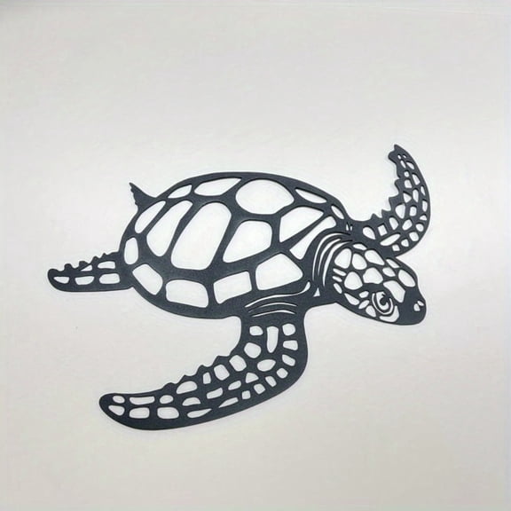 Metal Sea Turtle Wall Art, Animal Wall Decor, Decorations for Indoor Living Room