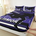 thumbnail image 3 of Erosebridal Baltimore Twin Sheet Sets,American Football Bedding Twin Size,Rugby Gamer City Bed Sheets Set Twin Size,Stylish Living Room Decoration,3 Pieces, 3 of 7