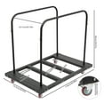 thumbnail image 5 of Large Capacity Rolling Cart, Folding Table Cart, Folding Table Trolley US, 5 of 13