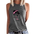 thumbnail image 3 of VKOYWKM Breast Cancer Awareness Tank Tops for Women Pink Ribbon Tank Top Sleeveless Shirts Cancer Fight Crew Neck Breast Cancer Survivor Tanks, 3 of 5