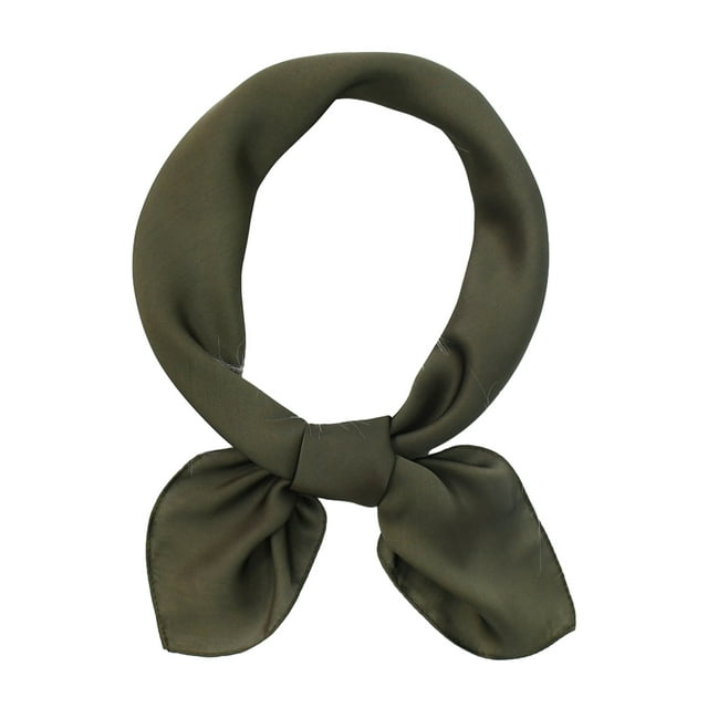 Minnieouse Cómoda bufanda para el pelo para mujer que añade un toque de elegancia a los peinados suaves y suaves. Accesorios de disfraces aceituna 70*70 CM