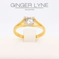 thumbnail image 2 of Ariel Engagement Ring Cubic Zirconia Women Sterling Silver Ginger Lyne Collection, 2 of 6