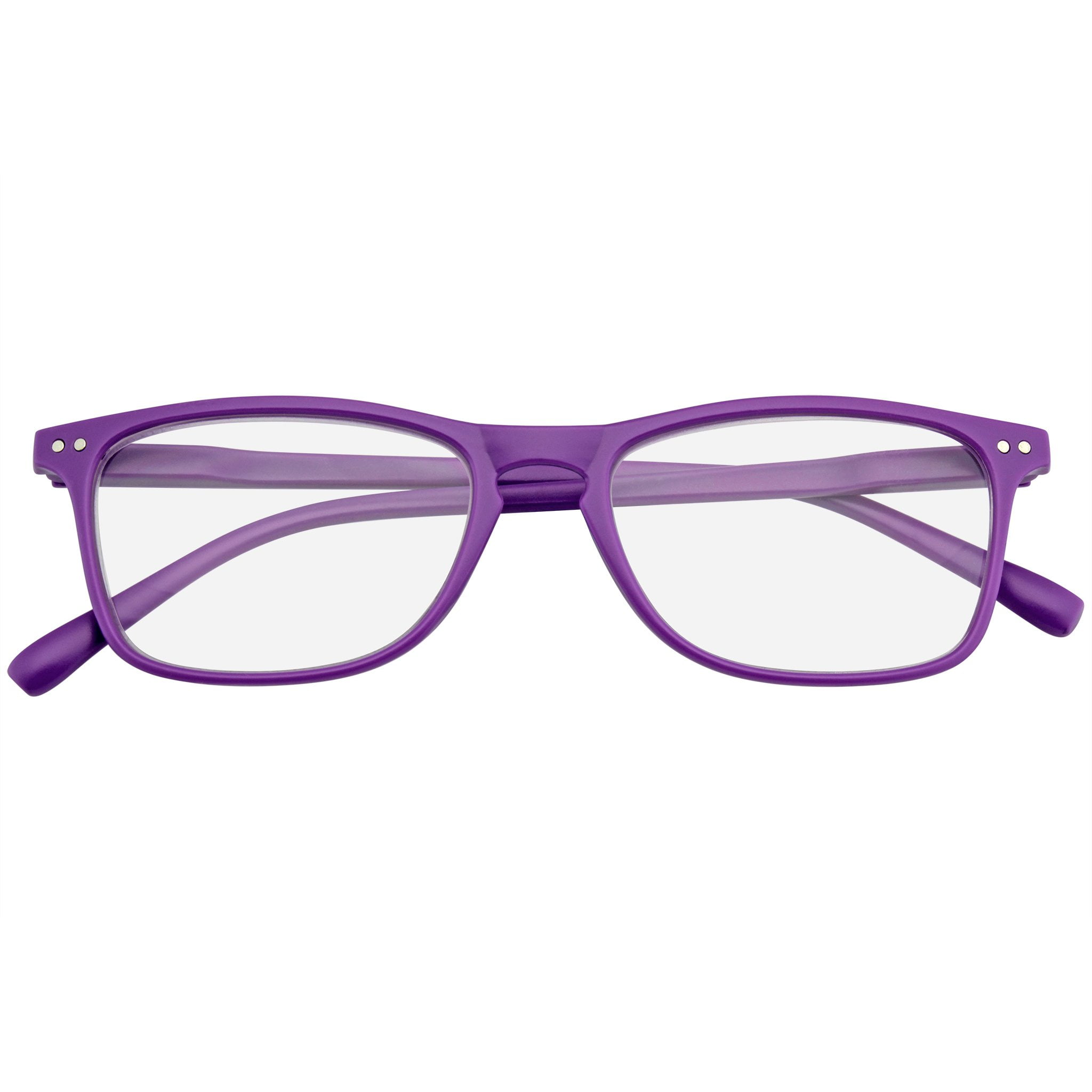 Women's Purple Plaid Sunglasses Horn Rimmed Retro Vintage Designer Square Shape 