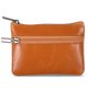 thumbnail image 1 of Guardurnaity Monedero portátil de piel de vaca con cremalleras suaves para tarjetas y monedas. Monedero con cremallera y tarjetero. Carteras Marrón claro, 1 of 6