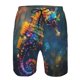 thumbnail image 3 of Fotbe Neon Seahorse Underwater Realm Trajes de Baño Estampados para Hombre, Shorts de Verano de Secado Rápido, Ropa de Playa, Bañadores-XX-Large, 3 of 6