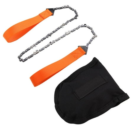 

Tebru Portable Handheld Survival Chain Saw Emergency Chainsaw with Bag Camping Hiking Tool Survival Chainsaw Emergency Chain Saw