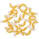 thumbnail image 3 of 20 colgantes para collar DIY con forma de plátano, llavero de aleación, accesorios para pulsera (amarillo), 3 of 6