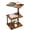 Brown, variant on C-Shaped Swivel End Table with Storage, Height Adjustable
