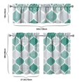 thumbnail image 6 of Kitchen Curtains 36 Inch Short - 3 Panel Set, Rod Pocket Window Curtain, Boho Floral Tribal Style, 100% Polyester for Farmhouse, Kitchen, Cafe, Bedroom, Easy Wash, 6 of 6