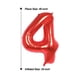 thumbnail image 5 of Globo AULE Big Red Number 4, lámina de helio, 40 pulgadas, 5 of 6