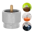 thumbnail image 1 of Luxshiny 1Pcs Tête de Conversion pour Réservoir de Gaz Petit Adaptateur de Réservoir Oxyde d'Aluminium pour Camping, 1 of 8