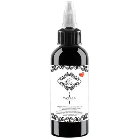 Baodeli Tattoo Ink 4oz/Bottle Professional Black Tattoo Ink Permanent - Art Tattoo - Super Black - Tattoo Supplies