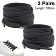 thumbnail image 1 of Flat Shoelaces Sneaker Shoe Lace (2 Pair) Flat Shoe String - For Canvas Sneaker Athletic Tennis Shoelace Replacements, 1 of 8
