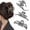 Combination 3, variant on 3Pca Halloween Black Hair Claw Clips For Women And Girls, Metal Spiders Web Nonslip Spooky Barrette Headband Hair,Large Spider Clips For Styling Accessories Halloween Christmas Gifts