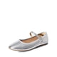 thumbnail image 1 of Zapatos planos Mary Jane para mujer DREAM PAIRS plateados talla 10, 1 of 7