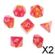 thumbnail image 1 of Paquete de 2-4 Dados poliédricos de 7 piezas Baoblaze para juegos de mesa de dragones y mazmorras color rojo, 1 of 6