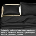 thumbnail image 5 of NTBAY 3 Pieces Silk Satin King Quilt Set, Luxury Bedspread Coverlet Set, 106"x92", Black, 5 of 5