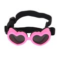 thumbnail image 2 of Gafas de Sol de Perro, Pink Prevenine la Proteccióse de la Niebla UV Gafas de Sol de la Raza Pequeña Con Correa Ajustable Para El Exterior, 2 of 7