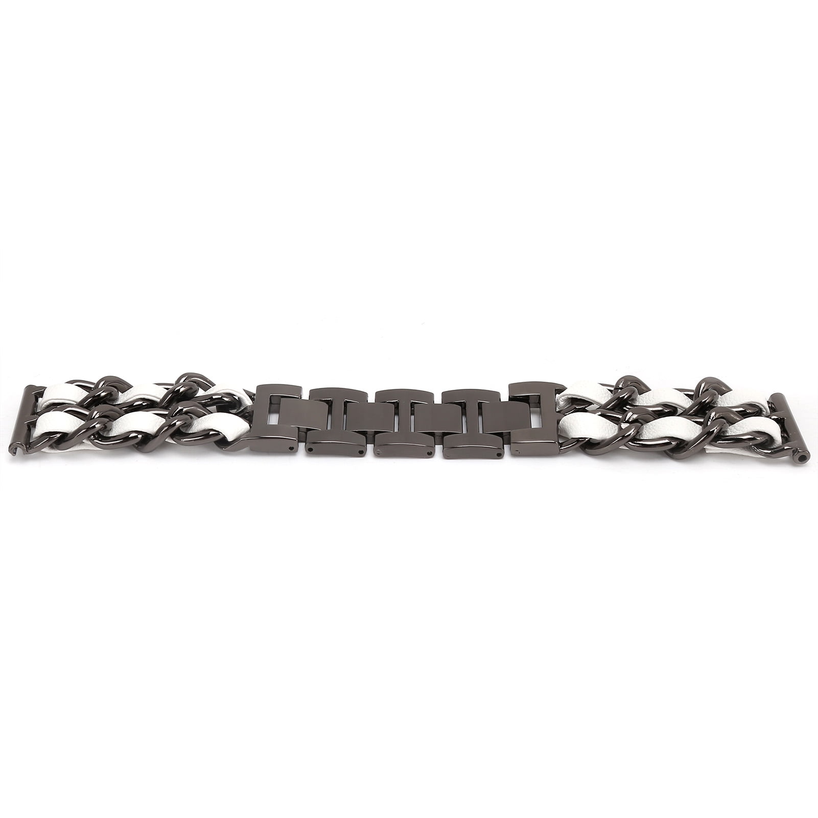 Metal Watch Band For Watch 22mm Double Chain Watch Strap For Watch Watch Strap Metal Double Chain Replacement Band Compatible For Watch 22mmWhite Leather Walmart