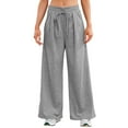 thumbnail image 2 of Pincandy Women's Casual Wide Leg Pants - Loose Fit with Tie Waist & Pockets, Comfortable & Stylish for Everyday Wear & Relaxed Outfits, 2 of 7