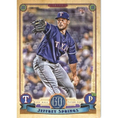 2019 Topps Gypsy Queen #255 Jeffrey Springs Texas Rangers Rookie Baseball