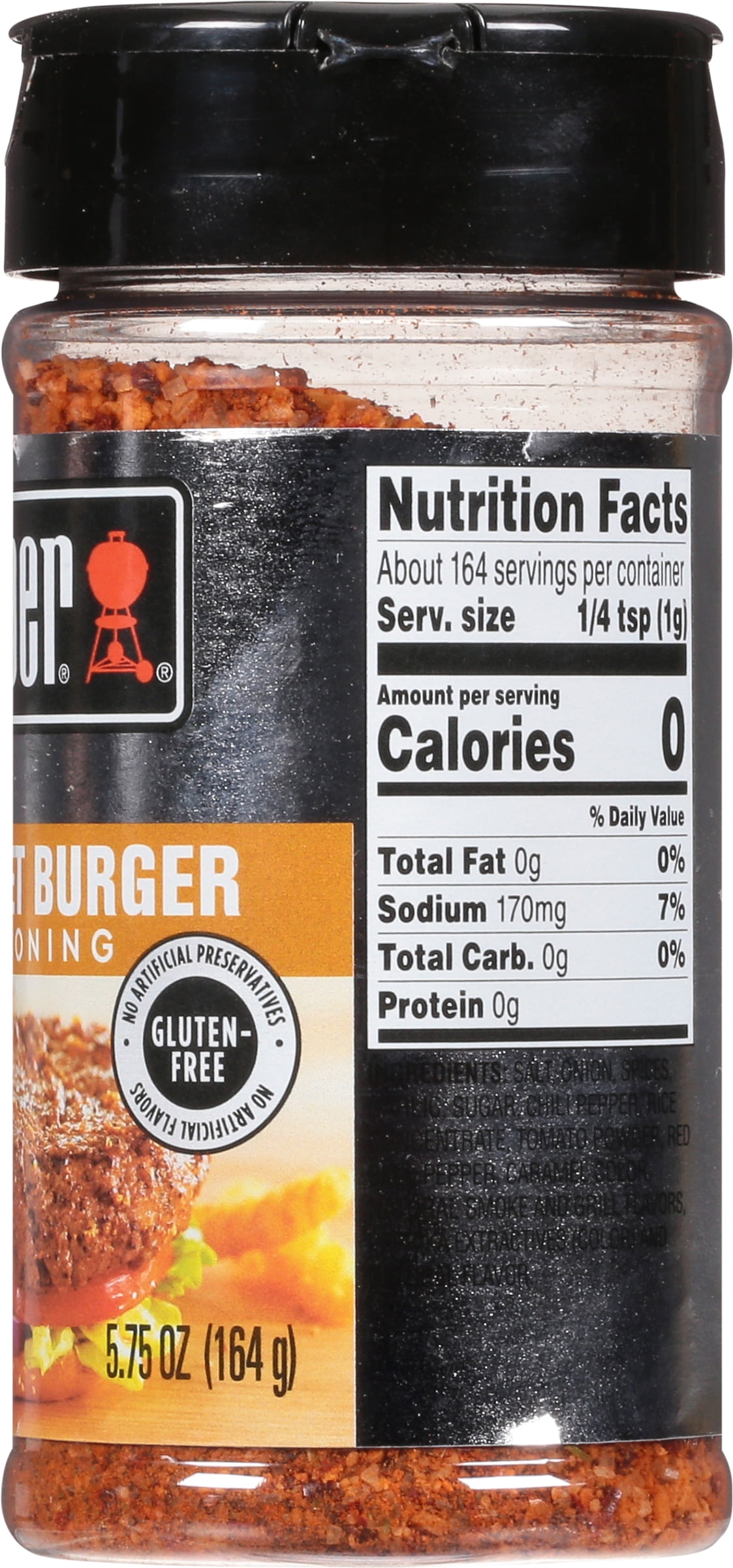 5 Weber Gourmet Burger Seasoning Gluten 8oz Jars for sale online