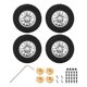 thumbnail image 1 of Llanta de rueda de 55mm, neumático de goma con acoplador de contrapeso de latón para piezas de coche AXIAL SCX24 1/24 RC, 4 Uds., 1 of 10