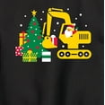 thumbnail image 3 of Instant Message - Santa Excavator Christmas Presents - Toddler & Youth Crewneck Fleece Sweatshirt, 3 of 6