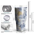 thumbnail image 6 of 30oz Pioneer Flower Tumblers Stainless Steel Tumbler with Lid and Straw,Vacuum Insulated Double Wall Travel Tumbler Cups Mug with Cleaning Brush for Coffee,Tea, 6 of 7