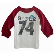 CARTER'S BOYS TOP TEE SHIRT GRAPHIC - SUPER 74 SZ 12 MONTHS LONG SLEEVE