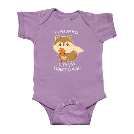 

Inktastic I Have an Idea Let s Stop Climate Change with Cute Squirrel Gift Baby Boy or Baby Girl Bodysuit