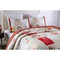 thumbnail image 3 of MarCielo Christmas Quilt Set Bedspread Set B023(Queen), 3 of 7