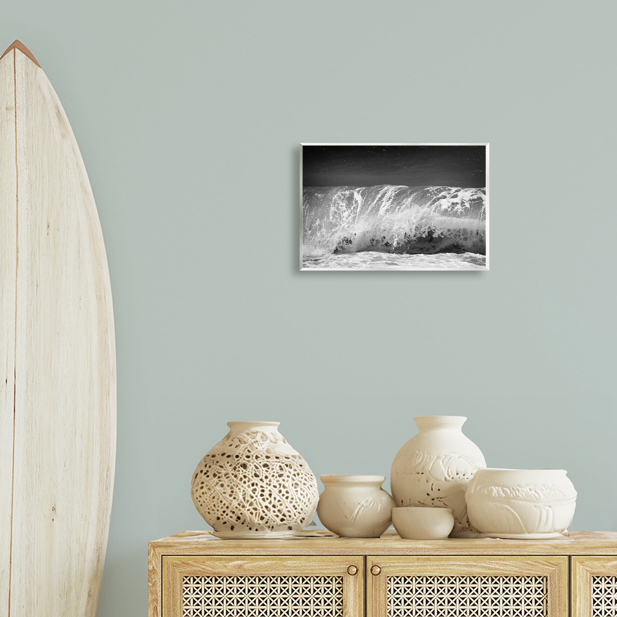 Stupell Industries Rolling Waves Night Sky Landscape Photography Unframed Art Print Wall Art, 15 x 10