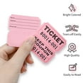 thumbnail image 5 of 500-Pack Tactical Draw Tickets, Double Roll, Event Tickets, Admission, Classroom Awards, Fundraising & Prizes - Pink, 5 of 5