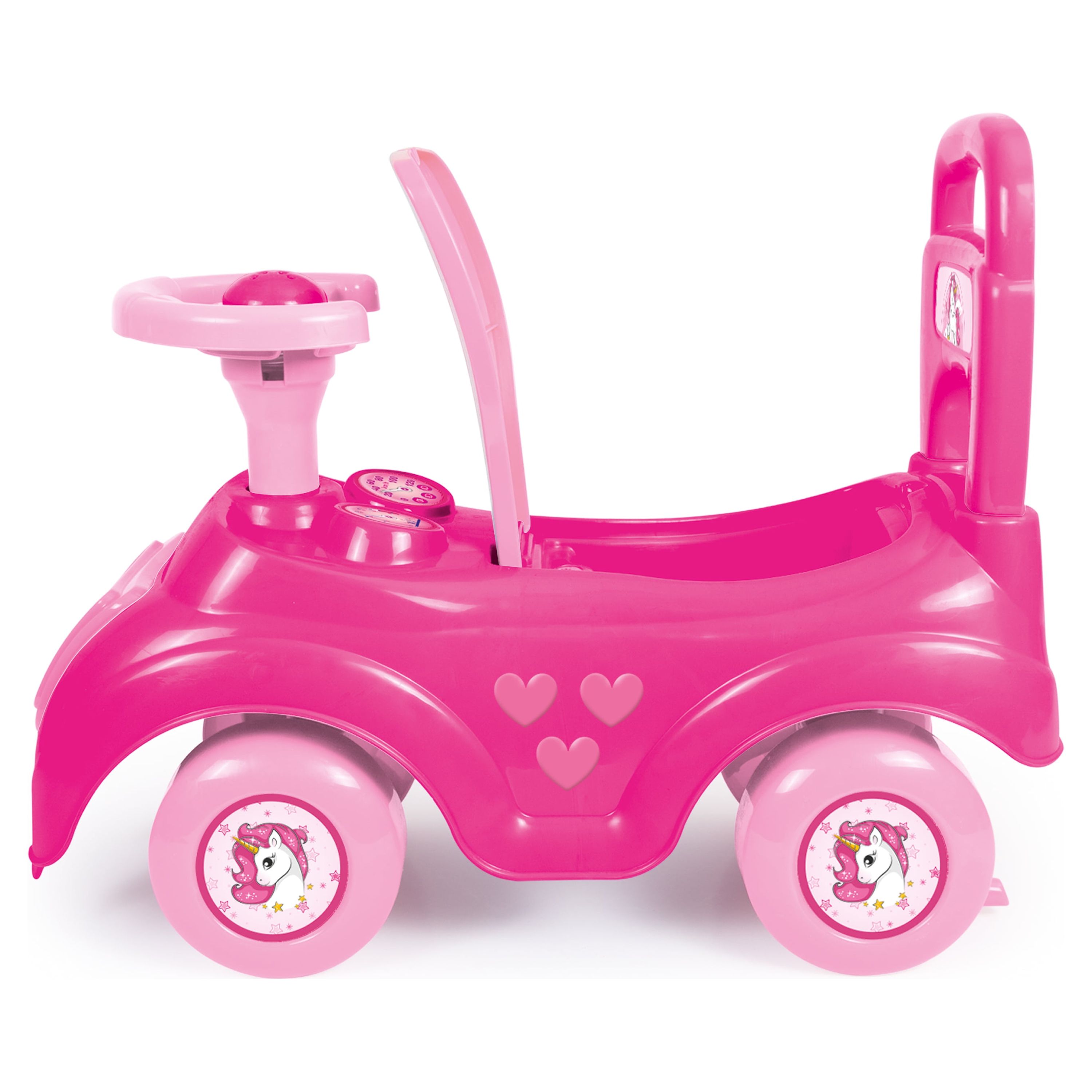 Dolu Toys - Push & Pedal Ride-on's Pink Unicorn Sit and Ride unisex - image 2 of 4