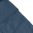 thumbnail image 4 of Mens Linen Cargo Shorts Solid Color Loose Fit Drawstring Elastic Waist Cargo Pockets Beach Shorts with Pockets, Size S-3XL, 4 of 7
