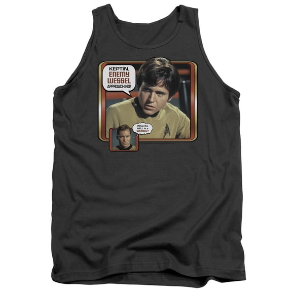 Star Trek Enemy Wessel Adult Tank Top Charcoal