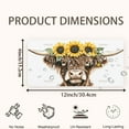 thumbnail image 2 of Cow with Sunflower Crown Front License Plate,Metal License Plate,Funny Standard Plates Personalized Novelty Decorative For Men/Women/Boys/Girls Car 6×12 Inch, 2 of 7