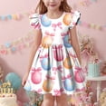 thumbnail image 4 of NAISIBABY Girls Easter Dresses, Summer Casual Crewneck Ruffles Sleeve Kids Flare Flowy Dresses Multicolor Size 14, 4 of 7