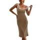 thumbnail image 1 of Tank Dress, Slim Fit Knitted Sleeveless Dress Casual For Daily Life For Wedding Dating, 1 of 6