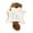 Coffee, variant on BXIRSM 3Pcs Plush Flying Squirrel Interactive Fun with Crinkle Sound for Feline Amusement(Gray)
