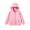 C723 Pink, variant on Curuila Child Girls Coat With Zipper Long Sleeve Solid Color Hooded Jacket For Girls Winter Warm Fashionable Outerwear Size 6-7 Years