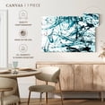 thumbnail image 5 of Elephant Stock Teal Abstract Wall Art - Horizontal Canvas Wall Art - Living Room Wall Decor - Abstract Canvas - White And Teal Decor - 12" x 8", 5 of 8