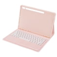 thumbnail image 3 of Funda rosa para teclado, funda para teclado de 12,4 pulgadas, funda para teclado para 3 tabletas, teclado inalámbrico muy versátil, 3 of 8
