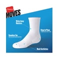 thumbnail image 4 of Hanes Moves Ultimate Boys' Seamless Stretch Mid Crew Socks, 6-Pairs Blue/Black M, 4 of 5