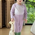 thumbnail image 5 of Thermal Underwear Set for Boys Girls Long Johns Fleece Lined Kids Base Layer Thermals Sets Boy Purple 2-3 Years, 5 of 5