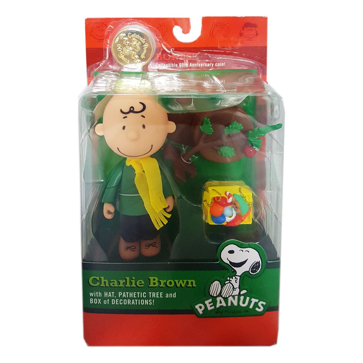 Peanuts 60th Anniversary Charlie Brown Toy Figure w/ Accessories