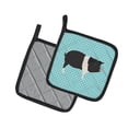 thumbnail image 2 of Caroline's Treasures Hampshire Pig Blue Check Pair of Pot Holders, 2 of 3